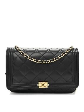 Chanel Lambskin Quilted Boy Wallet On #300803C14B